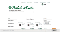 Desktop Screenshot of poslednidieta.cz
